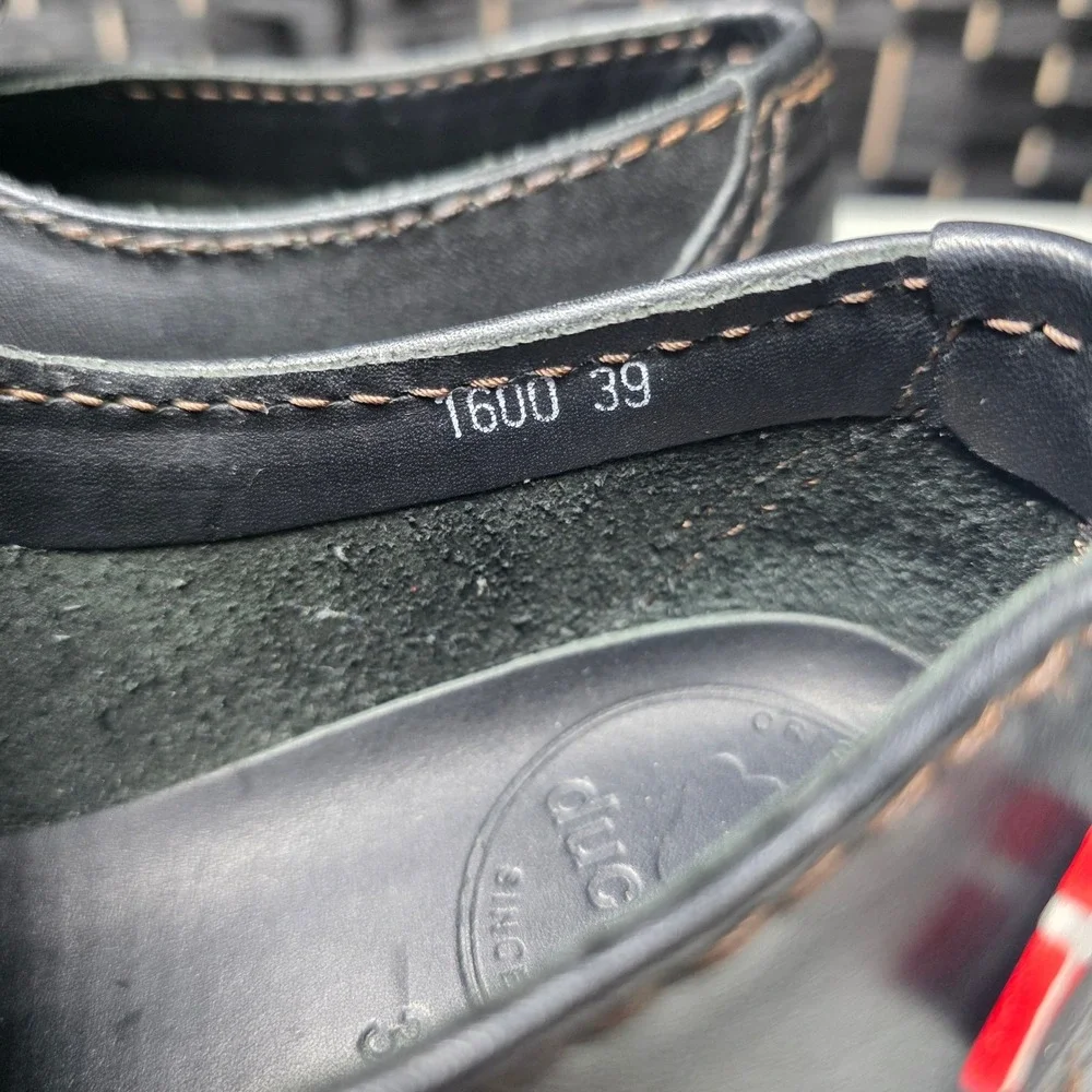 Duckfeet Himmerland Black Leather Slip On Shoes Size 39 Danish Minimalist 1600